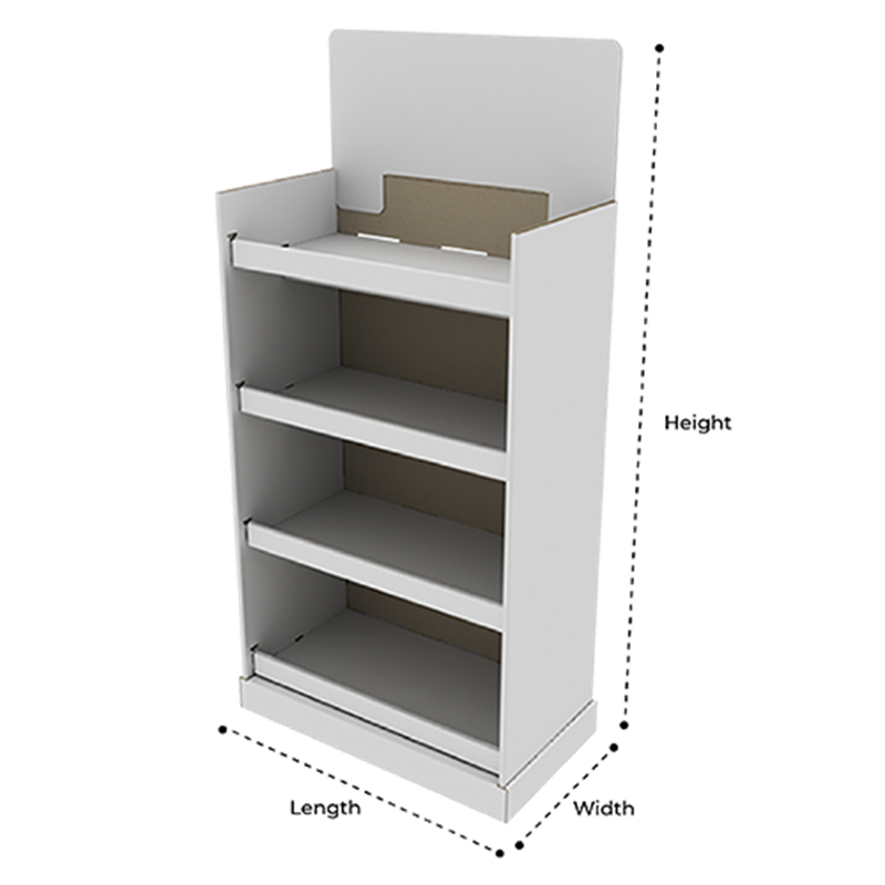 Kangaroo SelfRising 4Shelf Bookcase Retail Display CentralPac